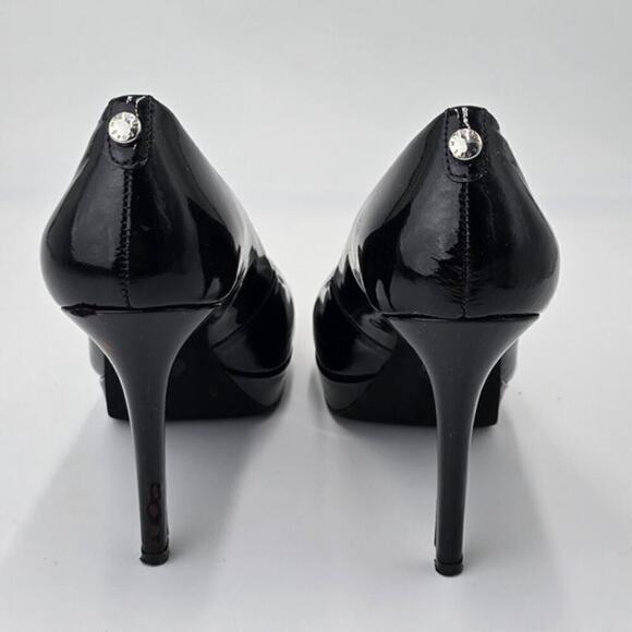 MICHAEL Michael Kors Ionna Pump Platform Heels Black Patent Leather 7M - Picture 3 of 10